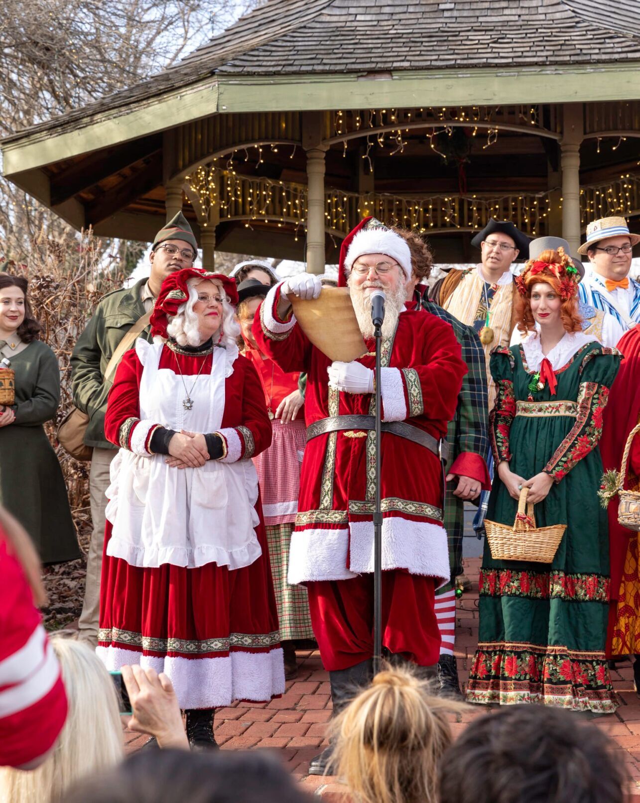 Santa and his crew Traditions St. Charles
